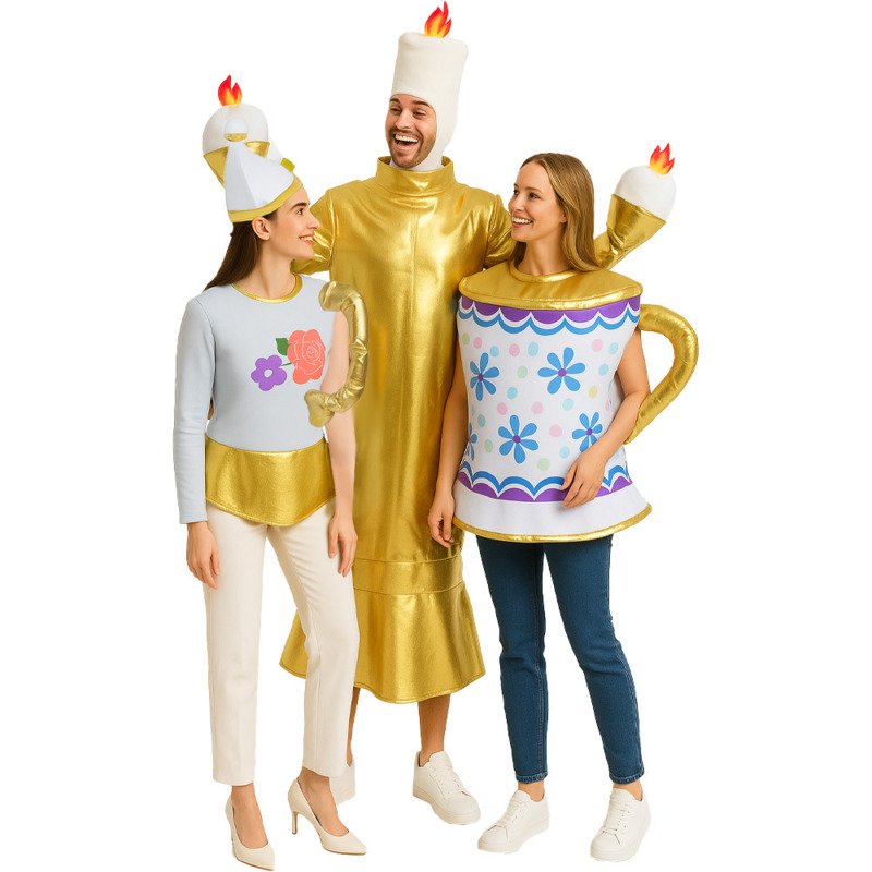 Holiday Candle Set - Halloween-Kostüm für Erwachsene, Kerzen-Outfit, Lustiges Rollenspiel-Set