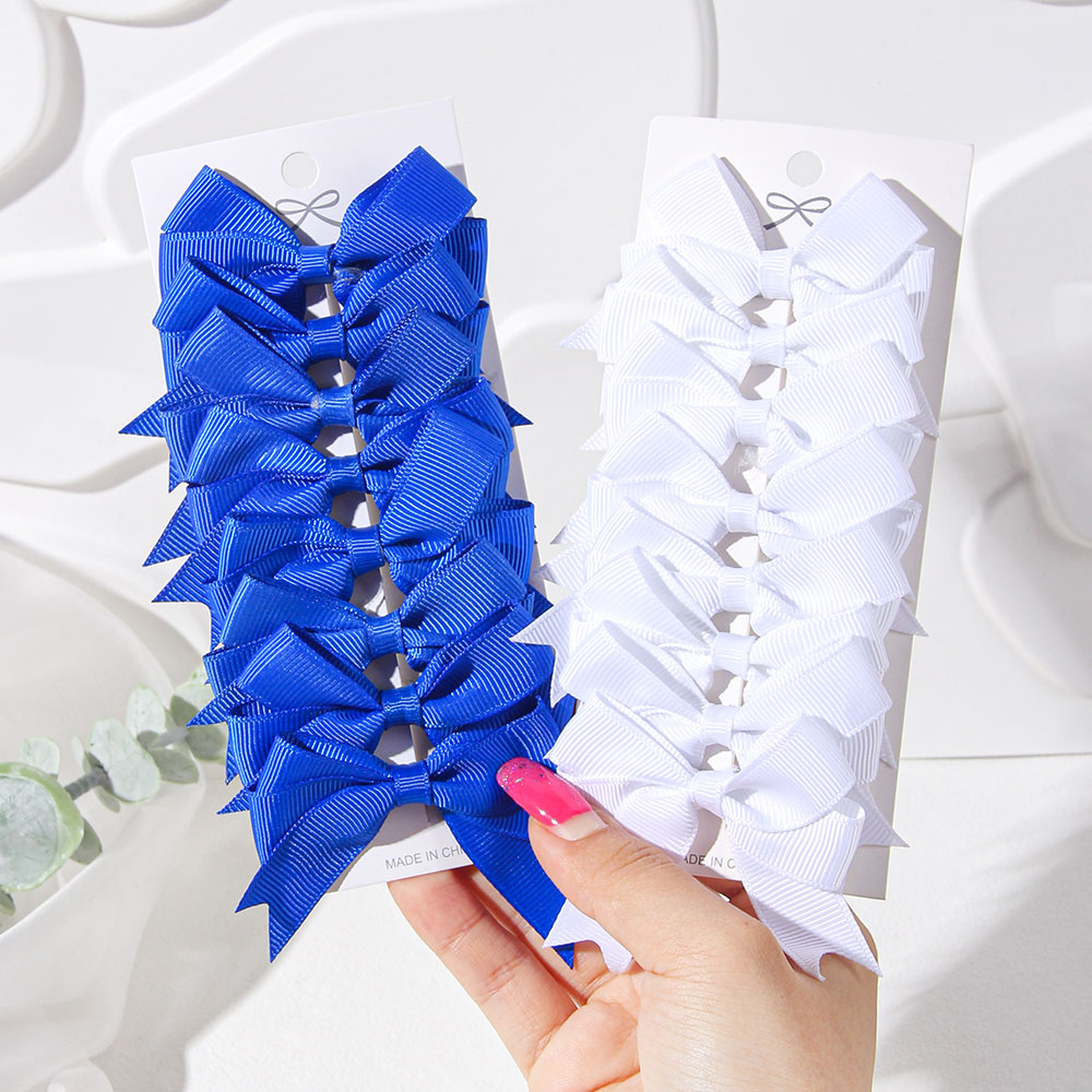 2/4/6PCS Blau Weiß Band Bogen  – Ribbon Bow Gift Bewertung und Preis