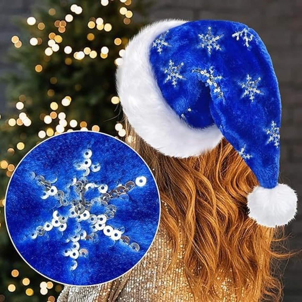 Schicke Sternmuster-Weihnachts – Santa Hat Plush Bewertung und Preis